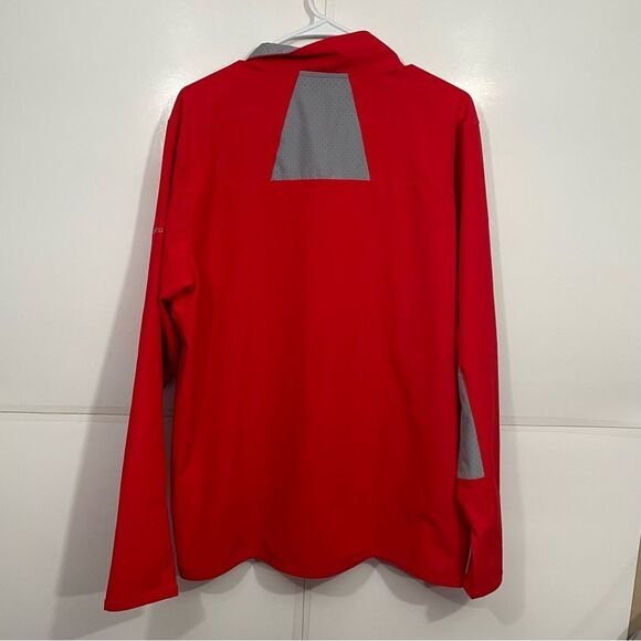 NWT Under Armour Red Zip Up Athletic Sweatshirt - Picture 2 of 5